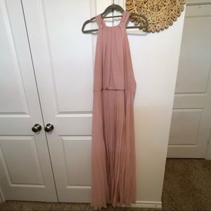 Beautiful baby pink pleated dress